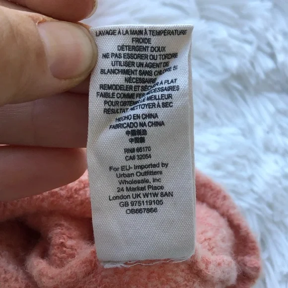 FREE PEOPLE • Elderflower Sweater Wool/Alpaca in Peach Size Large - Picture 9 of 15